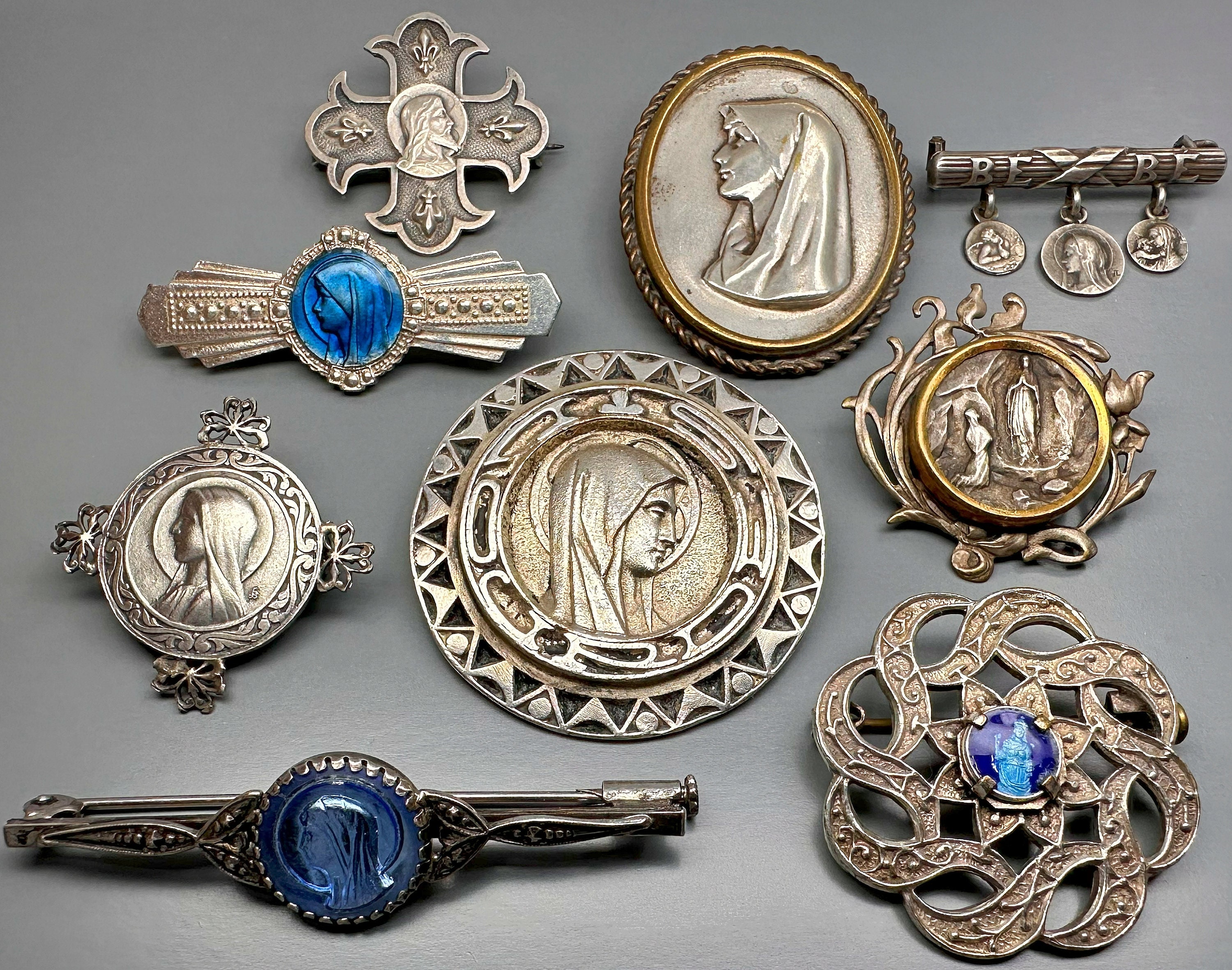 Broches Baroques Vintage en Strass pour Femme, Broches Croix, Danemark