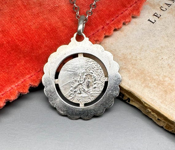 Pendentif Ancien En Argent Massif 925, Style Art Déco, Breloque De Créateur, à Collectionner