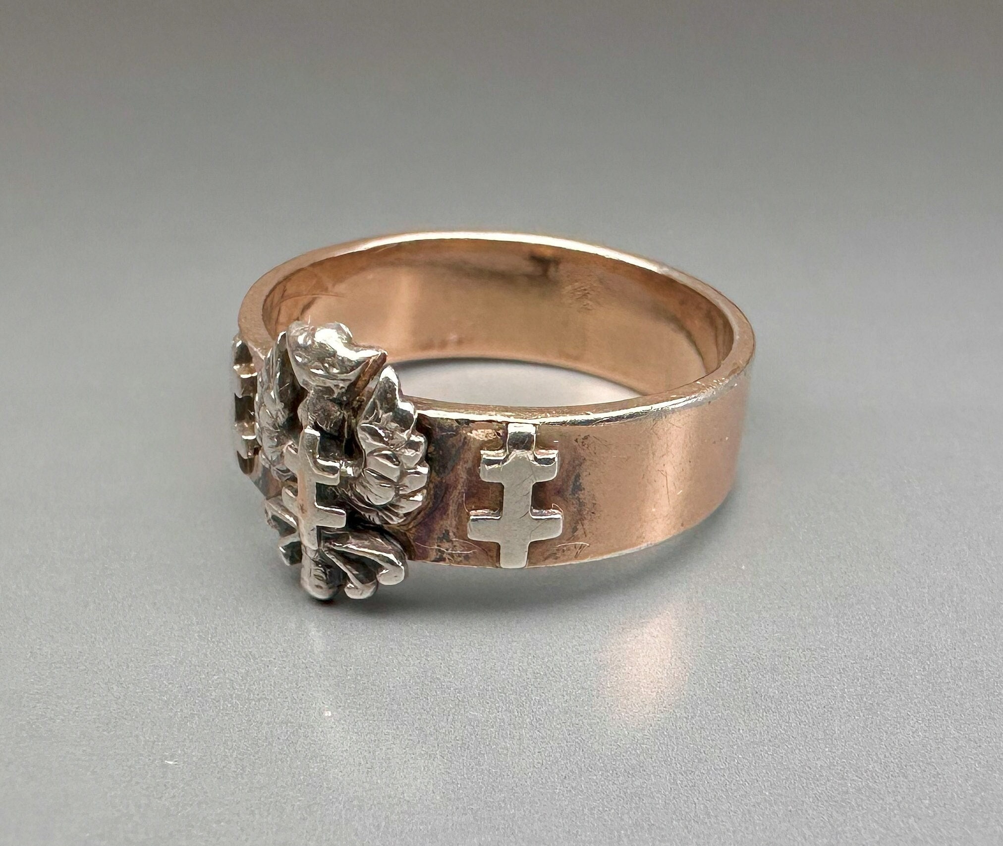 Cross of lorraine ring casablanca clearance