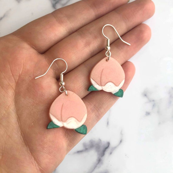 Animal Crossing Peach Earrings