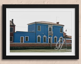 Italy Wall Art Print, Coastal Wall Art, Digital Download, Housewarming Gift, Bright Wall Decor Blue, Wall Art Printable Sea, Print to Frame
