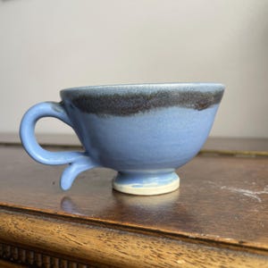 Small Blue and Grey Teacup