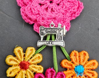 Hippie Threads!  Peace, Love, & Singer Spool Pin Doily