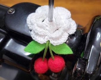 Cherry Blossom Spool Pin Doily