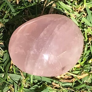 Rose Quartz Palm Stone