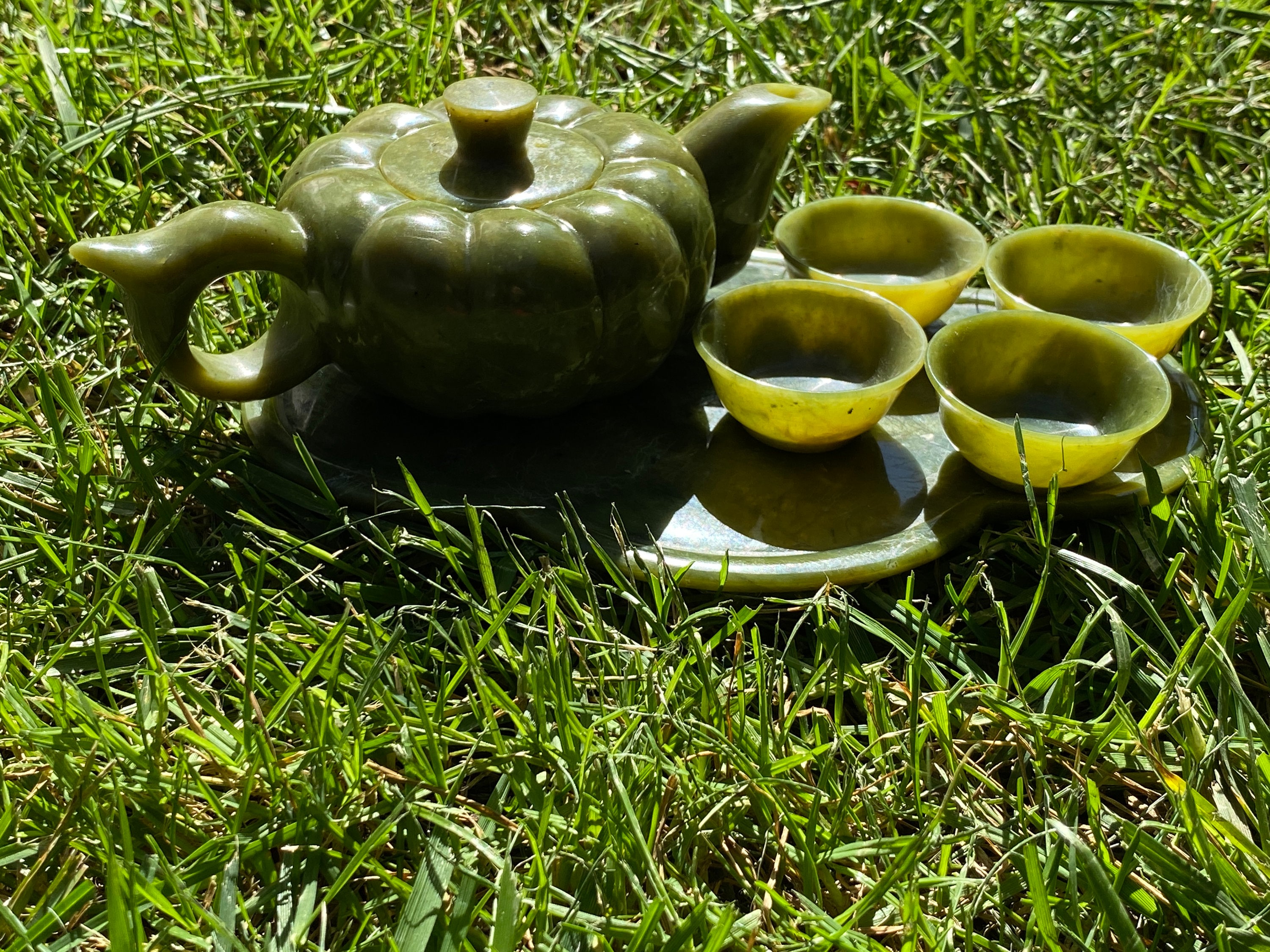 Jade Tea Set Etsy