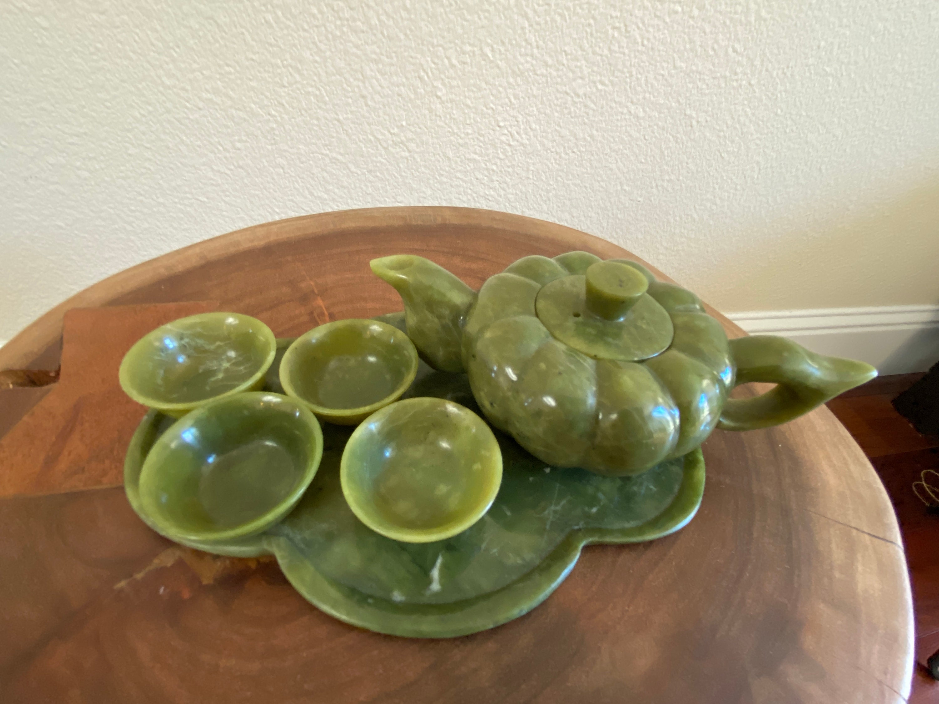 Jade Tea Set Etsy