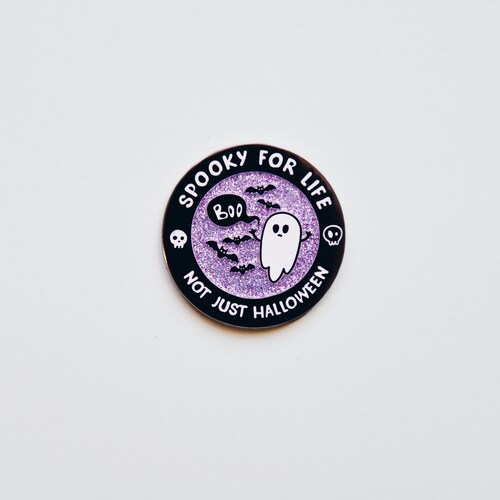 THE ORIGINAL Spooky For Life Not Just Halloween | Enamel Pin | Lapel Pin