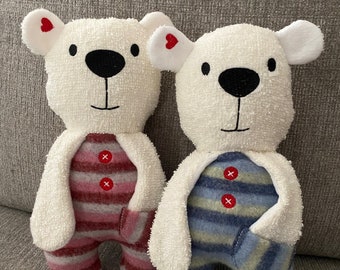 Oso polar de peluche, amigo adorable y abrazable, oso de peluche de peluche, regalo