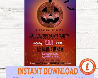 haunted house invite etsy