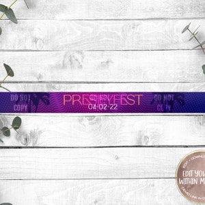 May include: A purple, pink, and blue digital design with the text "PRESLEYFEST" and the date "04-02-22". The text "DO NOT COPY" appears on either side of the design.