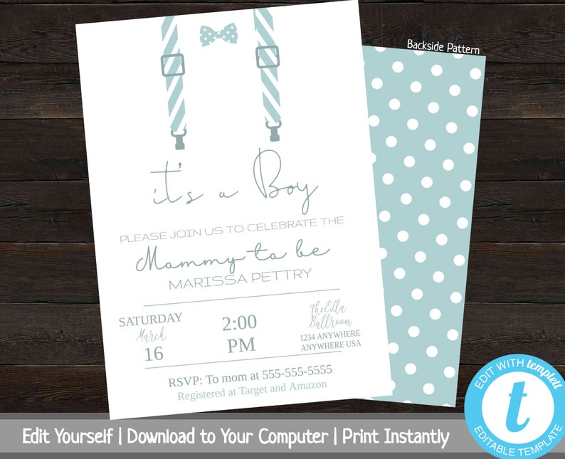 Simple Baby Shower Invitation Printable Baby Shower Invite Etsy Simple Baby Shower Invitation Printable Baby Shower Invite Etsy