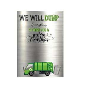 Houder van de vuilniswagenkaart | Garbage man cadeau | garbage man kerstkaart, DIY, kerstcadeau kaarthouder, Garbage Man kerstcadeaus,