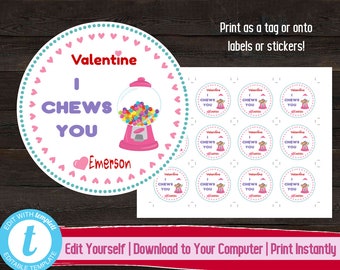 Slime Valentine TAGS Classroom Valentines. Kid Valentines. Class ...