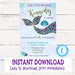 Mermaid Invitation, Mermaid Birthday Invite, Mermaid Party, Under the Sea, First Birthday, Mermaid Theme, Sparkle, Glitter, Aqua Teal Purple 