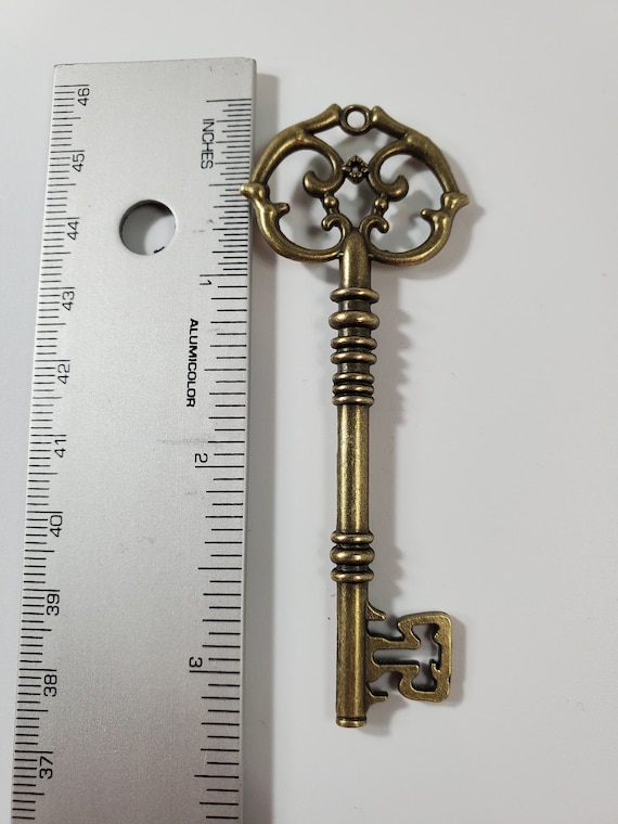 Cryptic Brass Skeleton Key / Skeleton Key / Key / Witchcraft