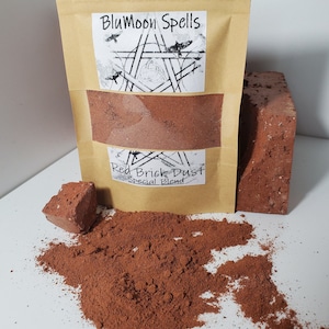 Red Brick Dust / Protection Brick Dust / Witchcraft / wiccan supplies / metaphysical supplies / occult / pagan supplies / WItch tools