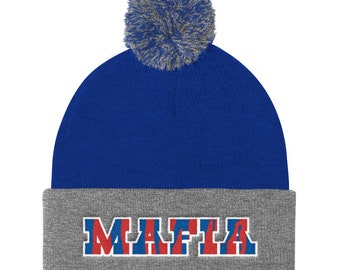 Bills Mafia - Pom Knit Cap