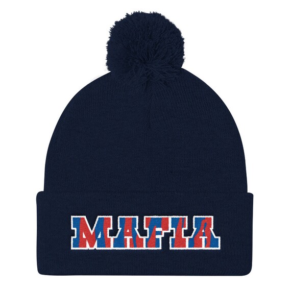 Bills Mafia Pom Knit Cap | Etsy Canada