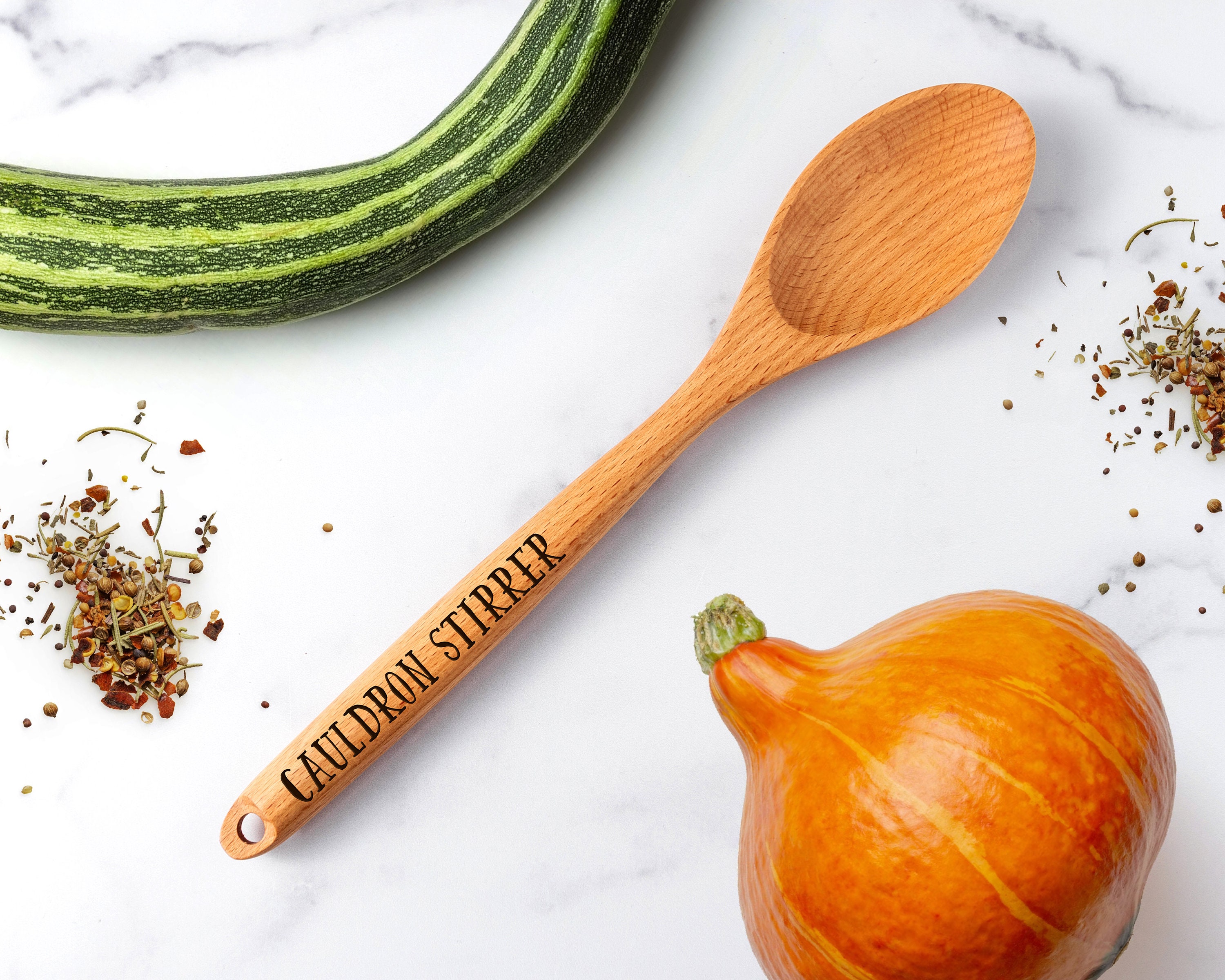 Cauldron Stirrer Laser Engraved Wooden Spoon