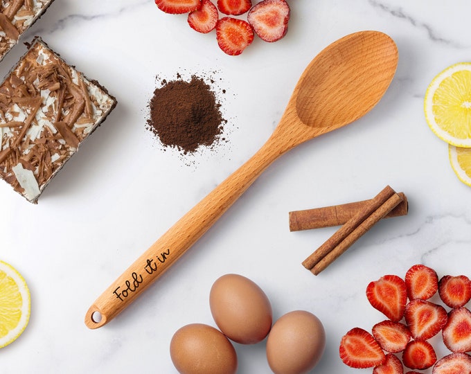 Fold It In Laser Engraved Wooden Spoon