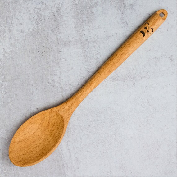 Googly Eyes Spoon Laser Engraved Spoon Wooden Utensils Etsy