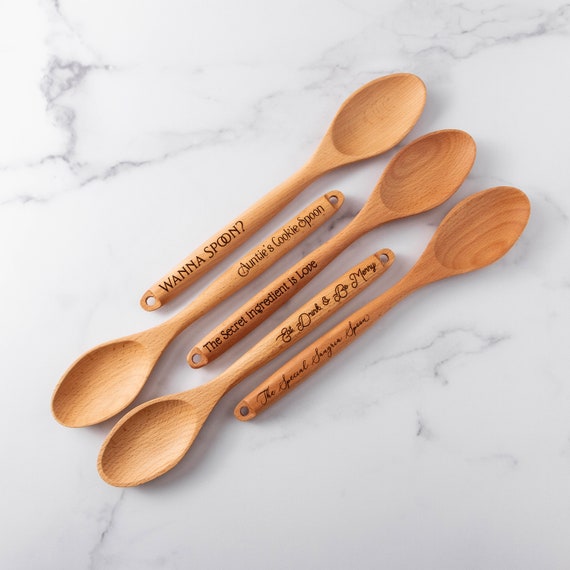 Magic Wooden Spoons Gifts for Cooking - Cool Engraved Kitchen Utensils  Accessories Set, Bamboo Cooking Stuff for Kitchen Decor - Perfect Kitchen  Gifts for Mother's Day Wedding Baking 