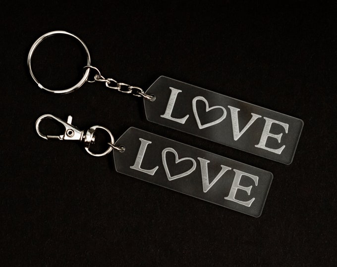 Acrylic Love Keychain