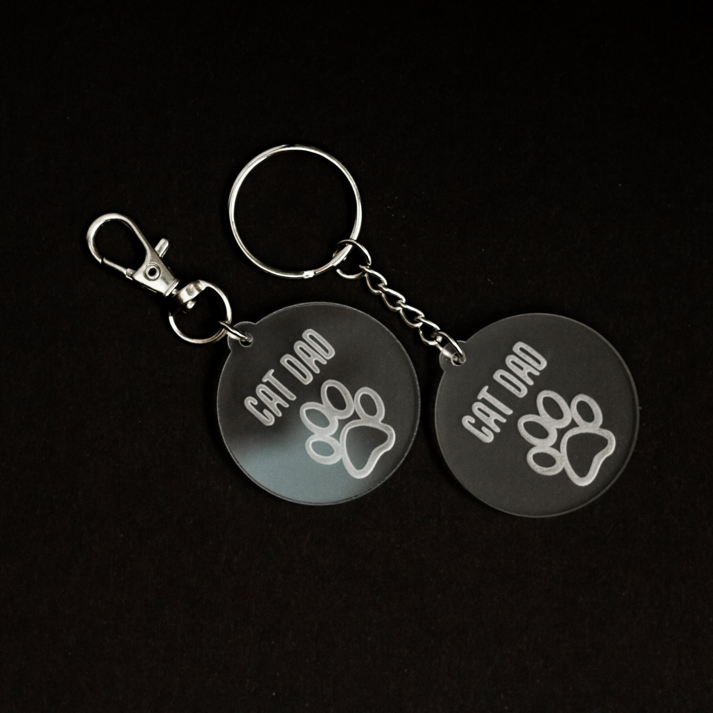 Cat Dad Acrylic Keychain