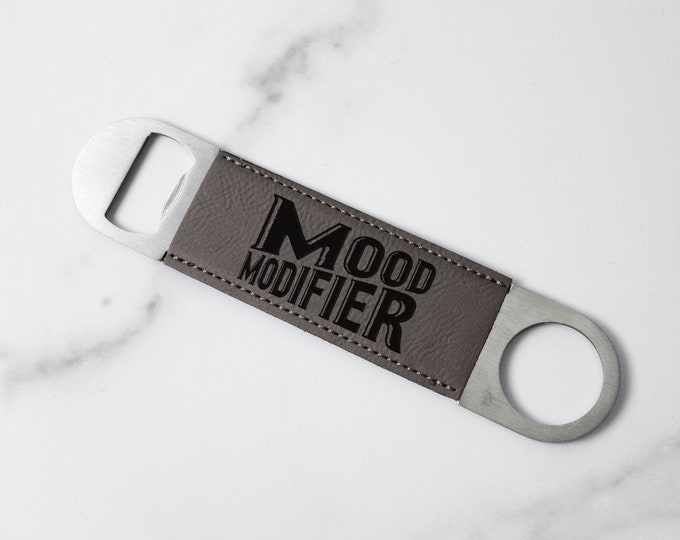 Mood Modifier Faux Leather Bottle Opener