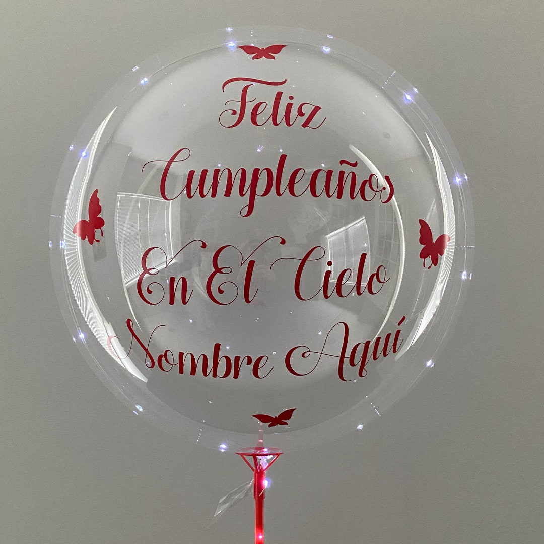 Feliz Cumpleanos En El Cielo Globo , Happy Birthday in Heaven Spanish ...