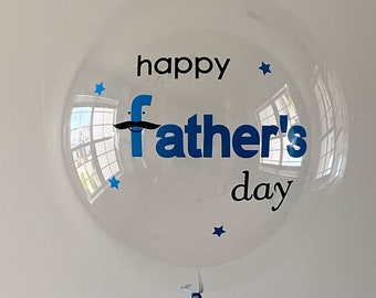 Globo del día del padre, Globo para papá, Kit de globos hágalo usted mismo, Globo personalizado del Día del padre, Mejor papá, Globo transparente de 24 pulgadas