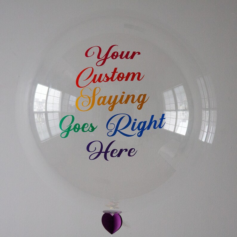 Custom Vinyl Decal for 36 Inch Balloons Balloon Decal Etsy