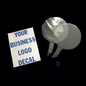 Benutzerdefinierter Business Logo Aufkleber, 24-Zoll-Ballon mit Business Logo, klarer Ballon, Corporate Party Decor, Logo-Design für Unternehmen Logo Decal + Balloon