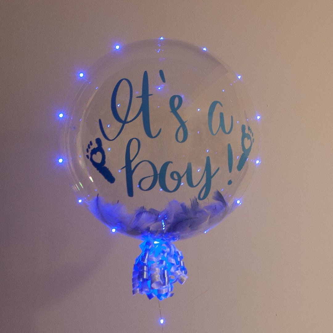 It's A Boy Balloon LED Balloon Baby Shower Balloon 24 Etsy