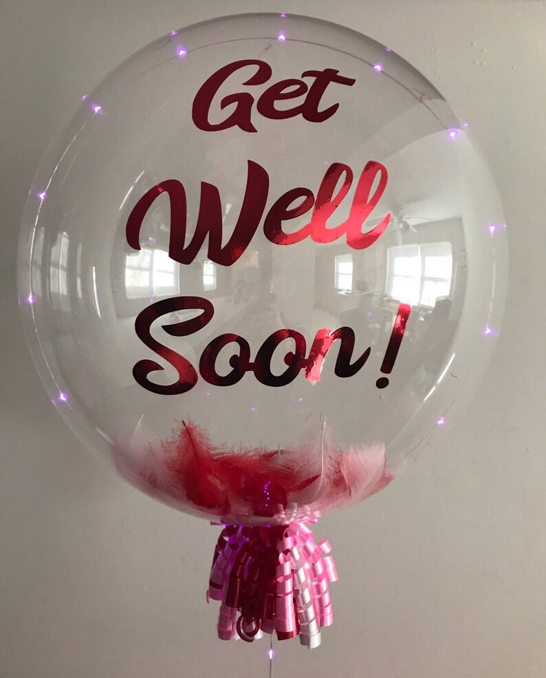Birthday And Party Decor REUSABLE 24 Inch Transparent Balloon With 118 Inch LED Lights LED Balloon