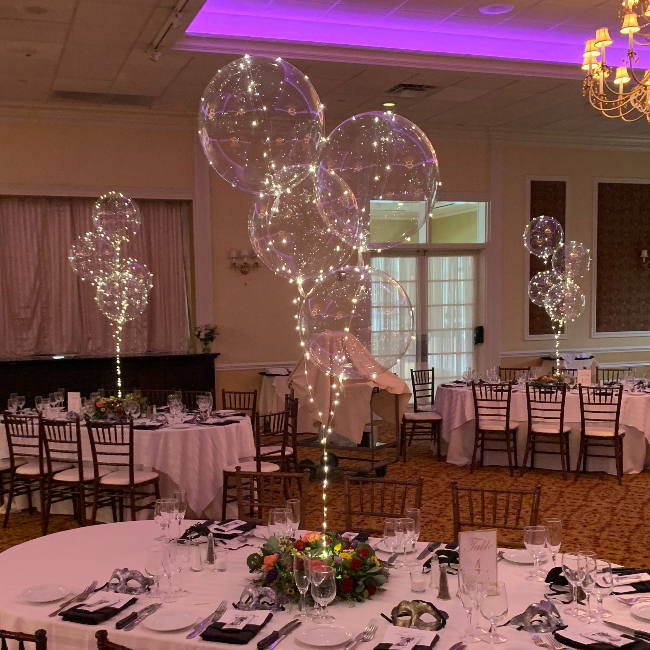 LED Balloons, Large 24 Inch Clear Balloons With 197 Inch Warm White LED  Lights, Wedding Centerpiece, Sweet 16, Reusable, Helium \u0026 Air Usage - Etsy, image size:2200x2200