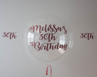 Custom 36 Inch Balloons, Do It Yourself Custom Clear Balloon, Personalized Balloon Decal, Custom Vinyl Decals For 36 Inch Balloons