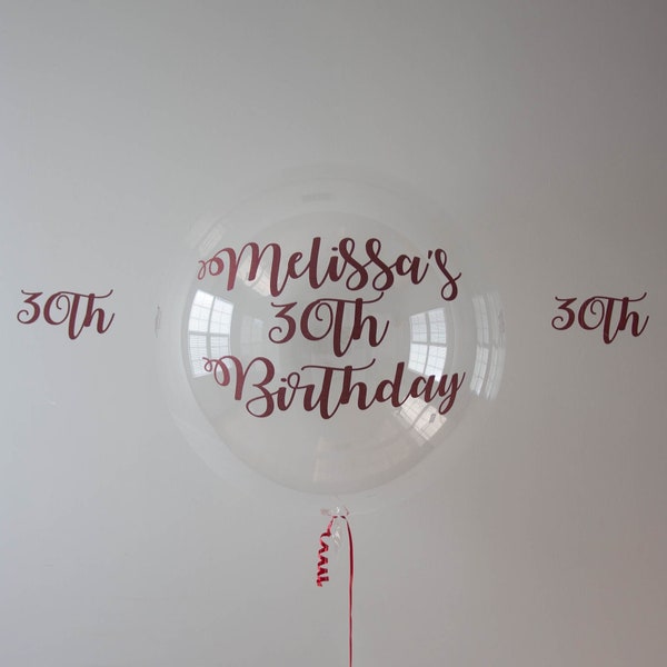 Custom Vinyl on Balloons Etsy