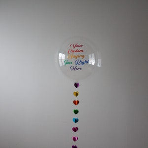 36 Inch Rose Gold Confetti Balloon, Giant Jumbo 3 Foot Balloon With Tassel  Tail 