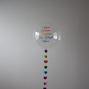 Custom Photo Decal Photo Sticker With Text Decal for 36 Inch Balloons Vinyl Decal Balloon Decal