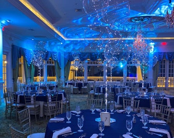 LED Balloons, Cold White LED Balloons, 18 Inch Clear Balloons With 118 Inch Cold White Led Lights, Wedding Balloons, Quantity of 6