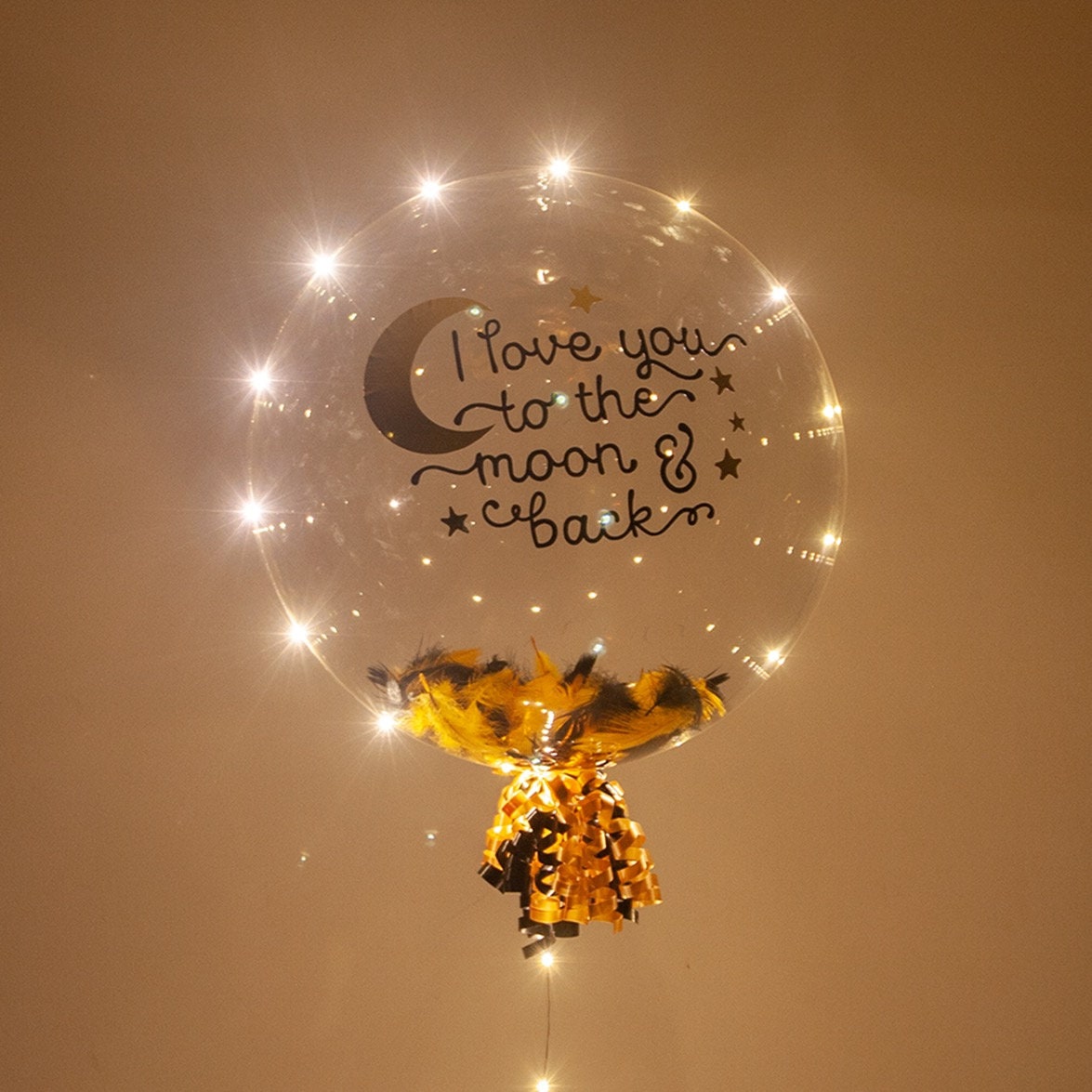 I Love You to the Moon and Back Balloon, Balloon With LED Lights and ...