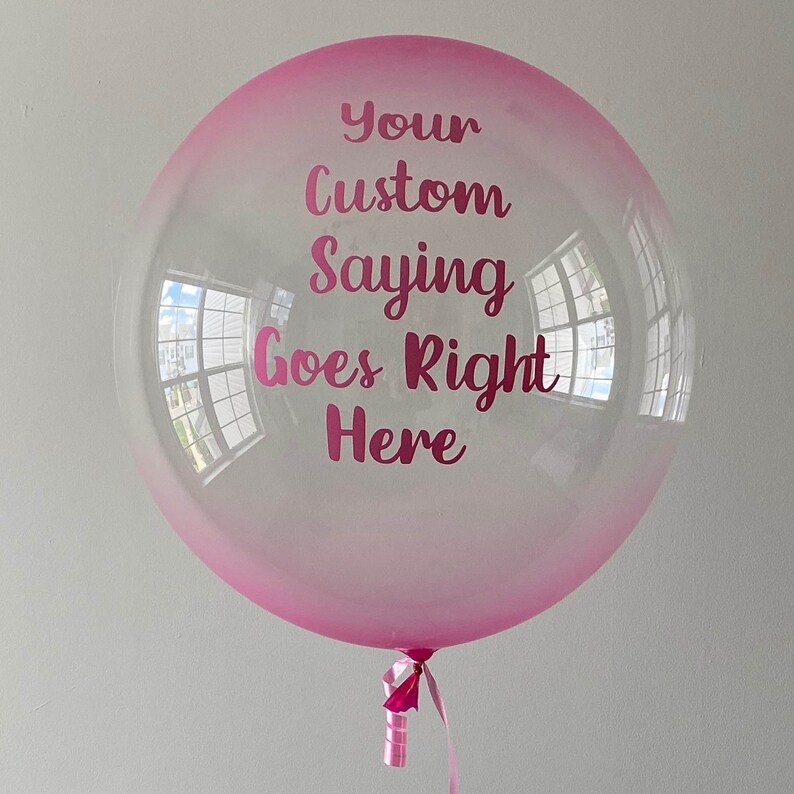 Custom Balloons Personalized Balloons Custom Balloon Decal Etsy