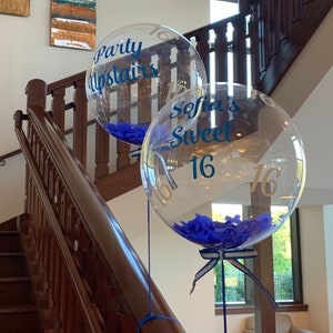 Clear Balloons, 24 Inch Clear, Colored, Ombre Balloons, Round Bubble Balloons, Helium And Air Longevity Usage, Reusable Party Decorations