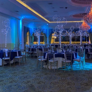 Balloons With Lights, Large 24 Inch Clear Balloons With 197 Inch Cold White LED Lights, Wedding Balloons, Engagement Balloon, Quantity of 12