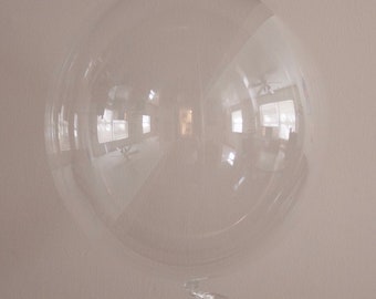 36 Inch Clear Balloons, REUSABLE, Transparent Balloons, Bubble Balloons, Round Balloons