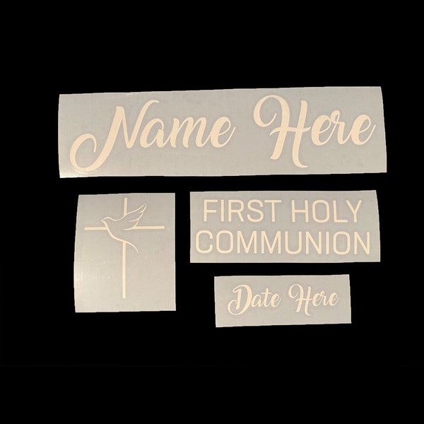 First Holy Communion Decal,  Communion Backdrop, Communion Sign, First Holy Communion Balloon Sticker, Decal Sized For 24 & 36 inch Balloons