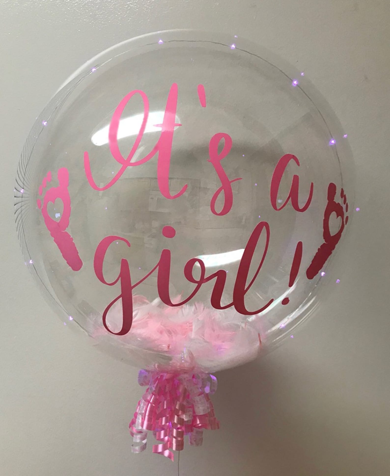 It's A Girl Balloon LED Balloon Baby Shower Balloon 24 Etsy
