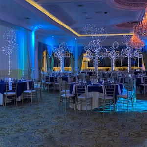 LED Balloons, 6 Large 24 Inch Cold White LED Balloons, 24 Inch Clear Balloons With 197 Inch Cold White Led Lights, Wedding Balloons